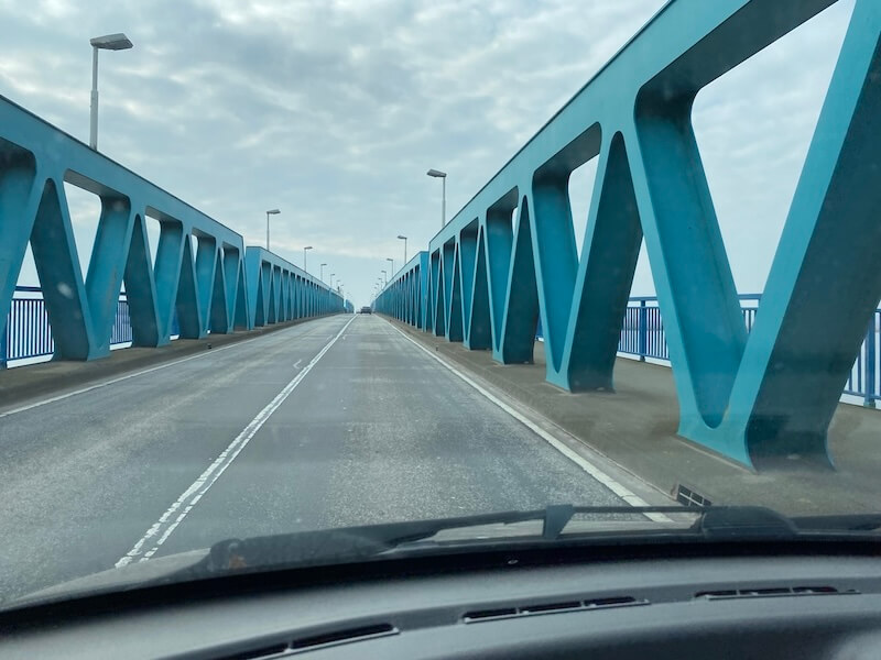 Blaue Brücke nach Usedom