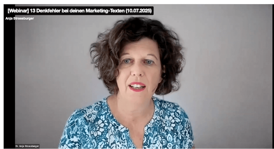 Webinar Anja Strassburger