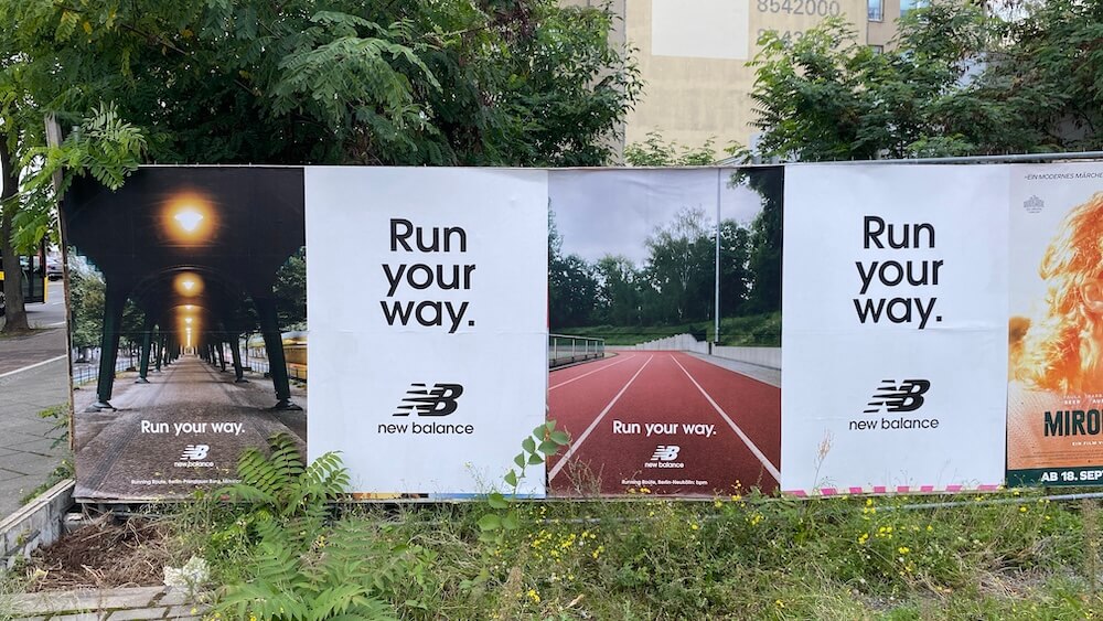 Plakatwand Run your way