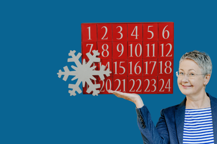 Susanne mit Adventskalender