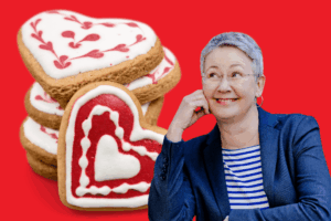 Kekse in Herzform als Symbol dafür, dass ich mehr Cookies auf den Webseiten anderer Selbständiger akzeptiere.